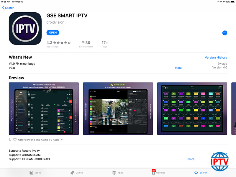 How to setup IPTV on iphone using GSE IPTV App?